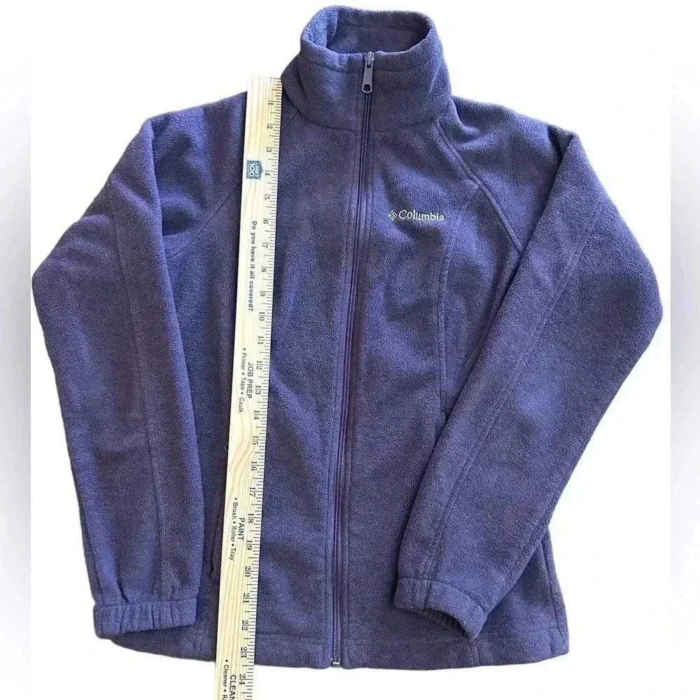 Columbia Fleece Jacket Full Zip Purple Women’s Size XS - Picture 2 of 4